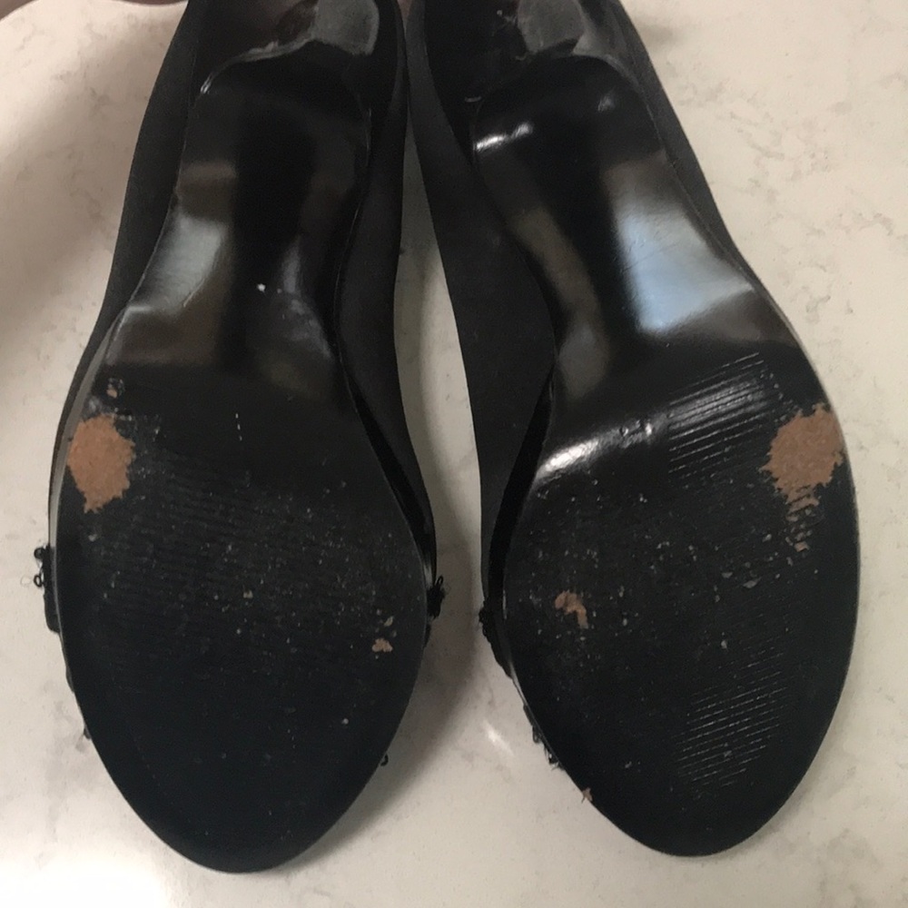 Nina black peep toe heels - Picture 4 of 5